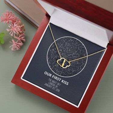 Personalized Star Map Everlasting Love Necklace - Love You This Much